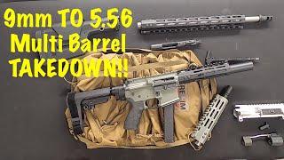 Rellim Arms 5.56 to 9mm Carbine multi Caliber Takedown Conversion Demo