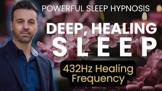 Deep Sleep Hypnosis with 432Hz Healing Music | Guided Meditation for Relaxation & Stress Relief