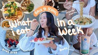 food diaries: first week of college, meal prep, mental health check in & how I deal w/ loneliness