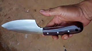 black smithing_skinning knife/proses fuul membuat pisau serbaguna