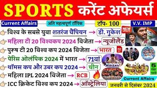 Sports Current Affairs 2024 | January To December Sports Awards 2024 | Sports Khel Puraskar 2024