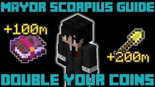 DOUBLE YOUR COINS with Mayor Scorpius! | Hypixel Skyblock