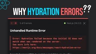 Why Do HYDRATION ERRORS Exist? And how to solve them
