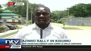 Raila Odinga takes Azimio la Umoja campaigns to Kisumu