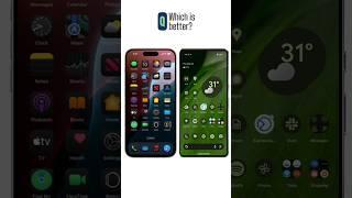iOS 18 vs Android 16 - Home Screen