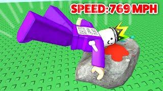 HIT MAX SPEED On Roblox Ragdoll Broken Bones