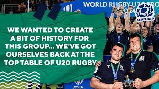 Scotland Achieve Promotion To The U20 World Championship | Post-Match Reactions Following Trophy Win