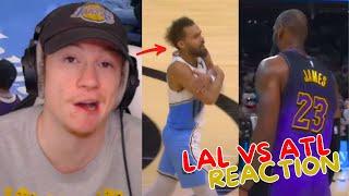 Reacting to Lakers vs Hawks Regular Season Game!