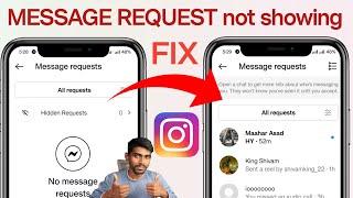 Instagram Message Request Not Showing FIX | instagram par message request show nahi ho raha hai