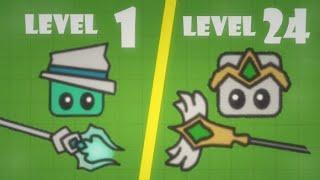 Throwz.io - Level Max Evolution 24/24 All Levels (412k Score)