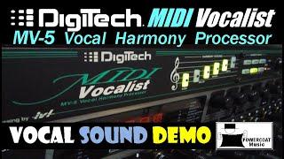 DigiTech MV-5 MIDI Vocalist Harmony Processor: Vocal Sound Demo