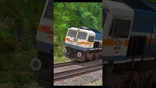 Diesel Trains Curving at HIGH SPEED  #train #shorts