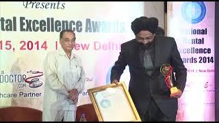 Dr. Sarabjeet Singh got recognized at the Prime Time National Dental Excellence Awards, 2014