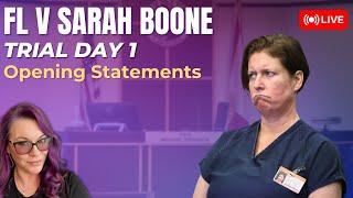 LIVE COURT | FL v. Sarah Boone Trial Day 1 - Opening Statements & Witnesses