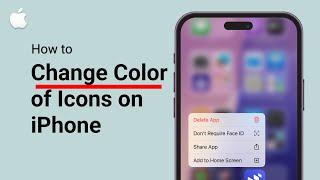 How to Change Color of Icons on iPhone (IOS 18) 2025