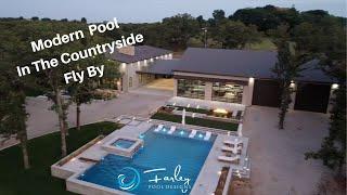 Modern Pool in the Countryside designed by Mike Farley