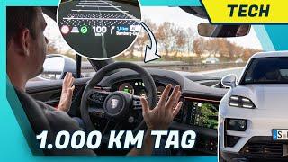 1.000 km Tag im Porsche Macan: Test InnoDrive, Augmented Reality HUD & Lade-Fazit