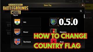 How to change or set your COUNTRY FLAG || PUBG MOBILE