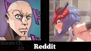 ANIME vs REDDIT (The Rock Reaction Meme) | GENSHIN IMPACT part 57