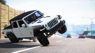 BeamNG Drive - Realistic Rollover Crashes #4 digital DRIVE