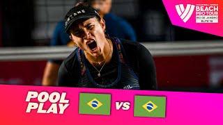 Agatha/Rebecca vs. Vitoria/Hegeile - Pool Play Highlights | Rio de Janeiro 2024 #BeachProTour