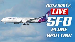  LIVE San Francisco Airport Arrivals and Departures + ATC | SFO Plane Spotting