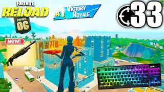 Apex Pro TKL ASMR  33 Kills Solo vs Squads  Satisfying Keyboard OG Fortnite Reload 540 FPS 4K