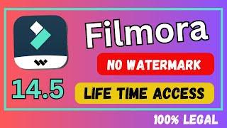 Filmora 13 Watermark Free Download in Just 1 Click || How to Download Filmora 14 Without Watermark