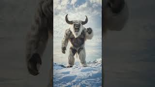 Minotaur + Yeti Fusion: The Ultimate Mythical Beast! #Minotaur #Yeti #MythicalFusion #FantasyCreatur