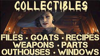 Resident Evil 8 Village All Collectible Locations (Goats, Files, Outhouses, Recipes, Gun Parts etc.)