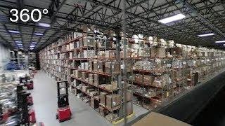 360 Video: Inside a book distribution warehouse