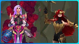 Chosen of the Wolf Katarina vs Battle Queen Katarina Skin Comparison