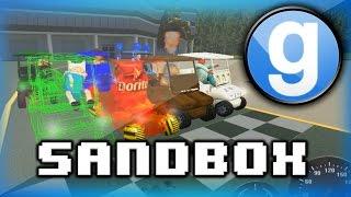 Garry's Mod Sandbox Funny Moments 5 - WILDCAT's Cooking Show, and Golf Cart Race Fun!