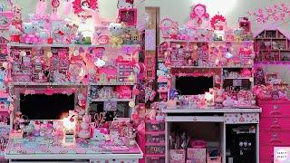 My Hello Kitty Desk Tour / HELLO KITTY  desk Tour /  Hello Kitty Collection / Kawaii Desk tour /2019