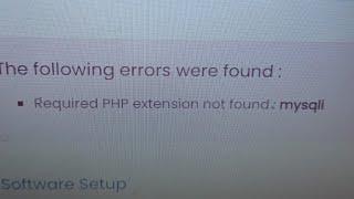 How to solve " Required PHP extension not found : mysqli " ~ Hostgenics