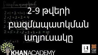 2-9 թվերի բազմապատկման աղյուսակները | Թվաբանություն | «Քան» ակադեմիա