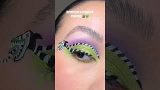 Beetlejuice Inspired Makeup🪦 #makeup #beetlejuice