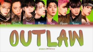 ATEEZ – Outlaw [ПЕРЕВОД НА РУССКИЙ/КИРИЛЛИЗАЦИЯ Color Coded Lyrics]