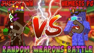 Pixel gun 3d. Random weapons battle {JustSpawn VS Nemesis PG}