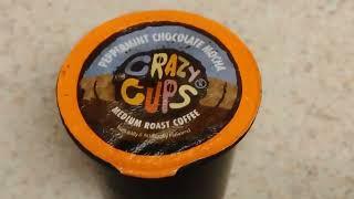 Crazy Cups Flavored Coffee for Keurig K Cup Machines, Peppermint Chocolate Mocha, Hot or Iced Drinks