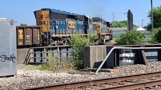 Engineer Knows Me!  Rare Northbound Train On Southbound Track, Sharpest Interchange Track Ever, DPUs