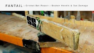 Cricket Bat Repair EP-2  - Broken Handle & Toe Damage