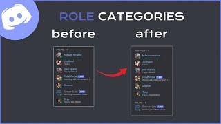 How to Create Role Categories in Discord