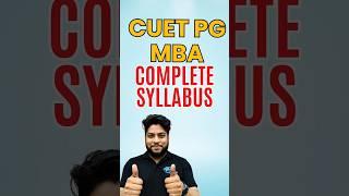 CUET PG MBA Syllabus 2024#HEmba #shorts #viral #youtubeshorts