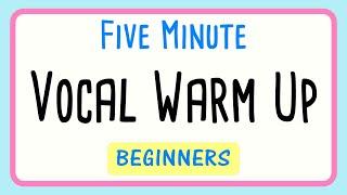 5 Minute Vocal Warm Up for Beginner Singers | Fun For All Ages