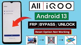 All IQOO Android 13 Frp Bypass Without PC | All IQOO Google Account Remove | Reset Option Not Work