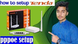 how to setup PPPOE connection settings on Tenda router 2023