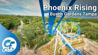 Phoenix Rising front seat on-ride 5K POV @60fps Busch Gardens Tampa