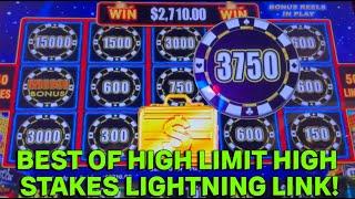 OVER $25,000.00 IN WINS! Best of High Limit Lightning Link High Stakes Slots!