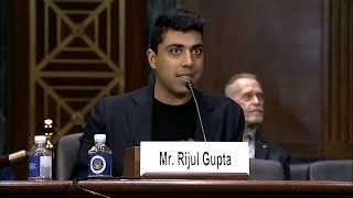 Rijul Gupta speaks at the Senate Judiciary Committee on AI-generated content risks (Video 2)